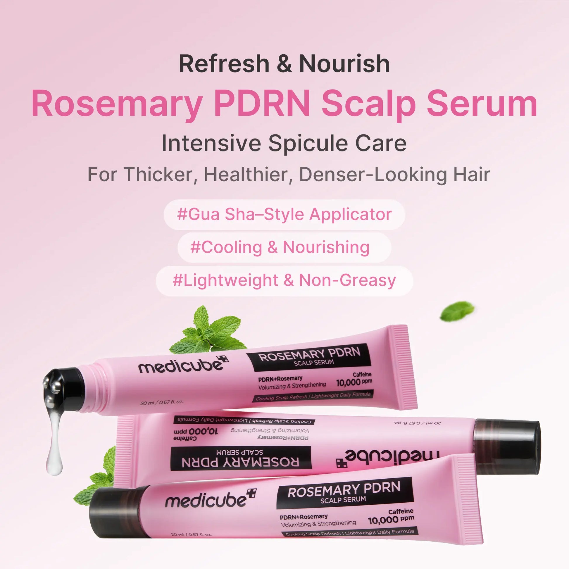 [NEW] [Medicube] Rosemary PDRN Scalp-To-Hair Strengthening Set | Includes Shampoo, Conditioner, Hair Mask, Scalp Serum | Hair Thinning Care Set for Dry & Oily, Damaged, Frizzy Hair, Oily Flaky-Looking Scalp | Korea Hair Care
